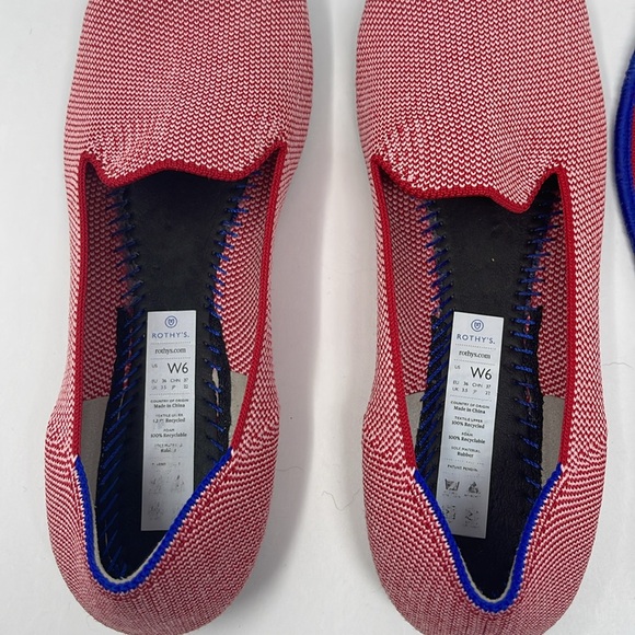 ROTHY’S: Lollipop Loafers. Rare/Retired. Red/White. Size 6. Slip On - Picture 10 of 11